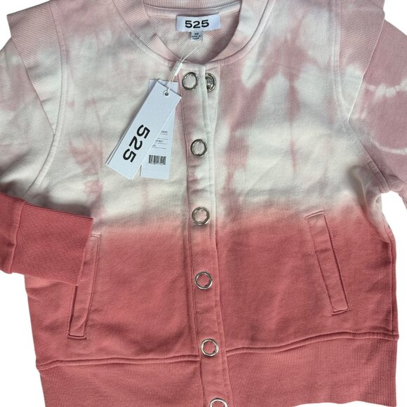 NEW 525 AMERICA Sweat Set XS Ombre Long-Sleeve Clay Rose Pink Revolve Streetwear - Picture 5 of 12